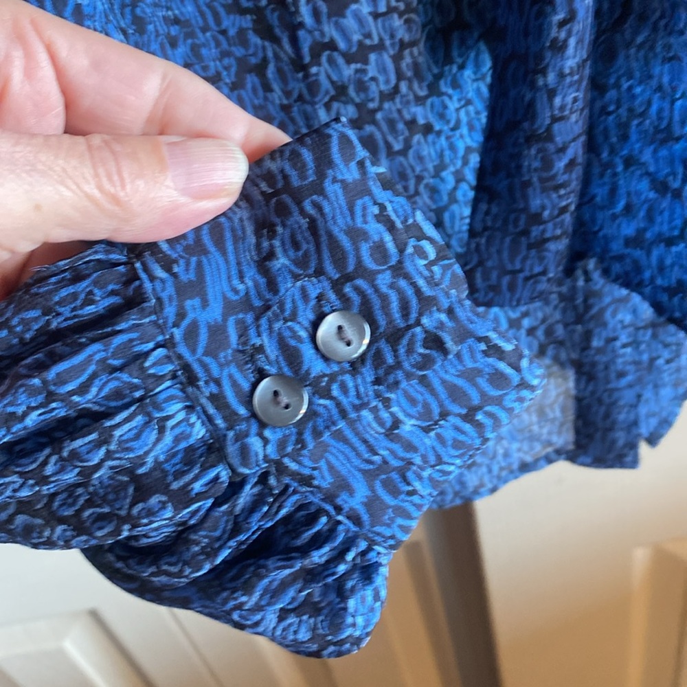 Pendleton Long Sleeve Detachable Bow Button Down … - image 6